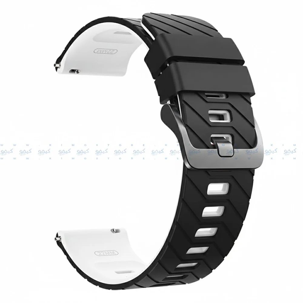 2.2mm Pin Silicone Watch Strap (22mm) - Image 16