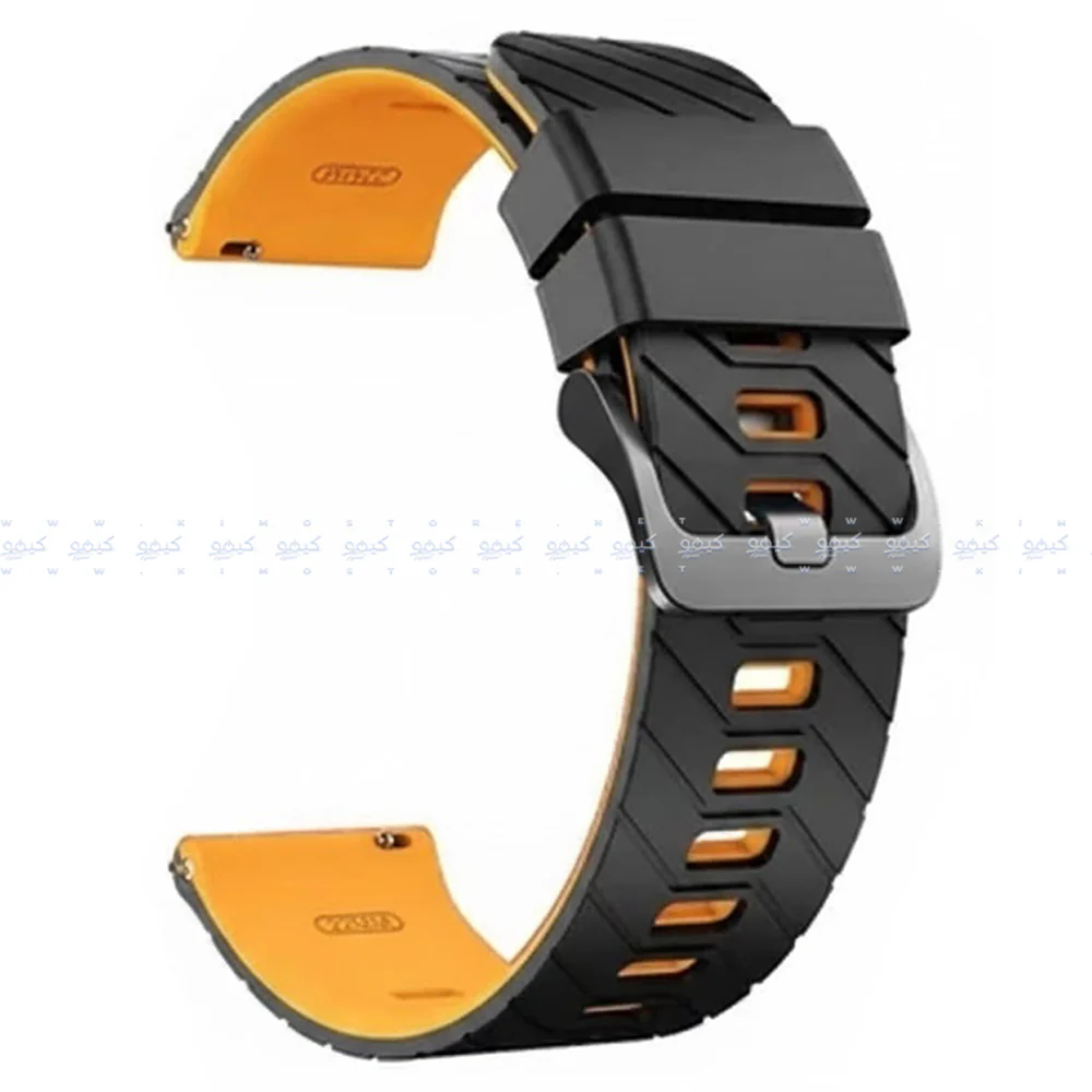 2.2mm Pin Silicone Watch Strap (22mm) - Image 2