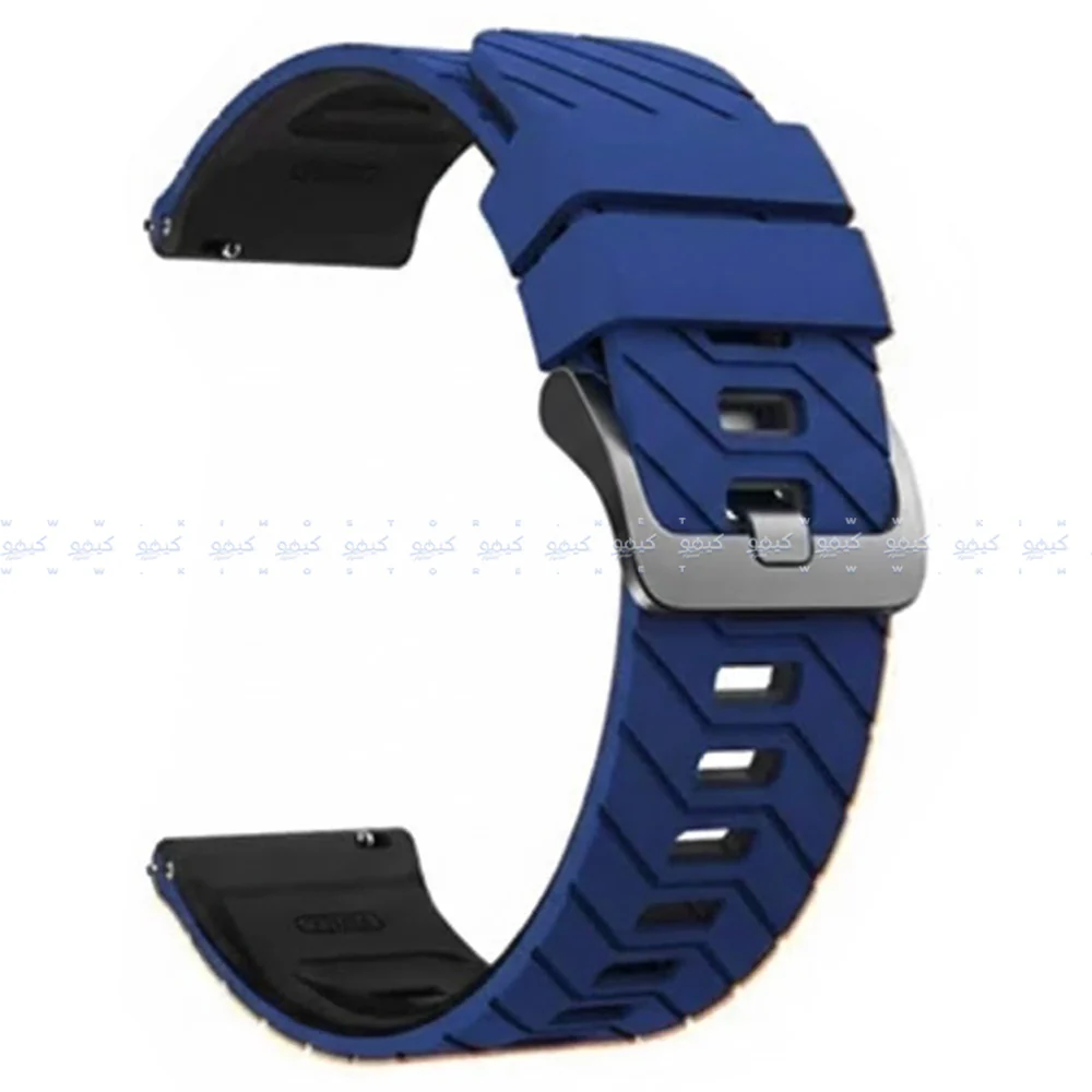 2.2mm Pin Silicone Watch Strap (22mm) - Image 4