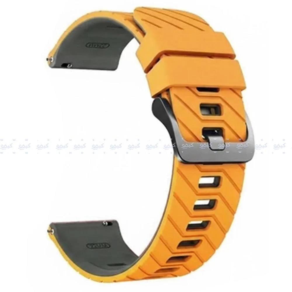 2.2mm Pin Silicone Watch Strap (22mm) - Image 6