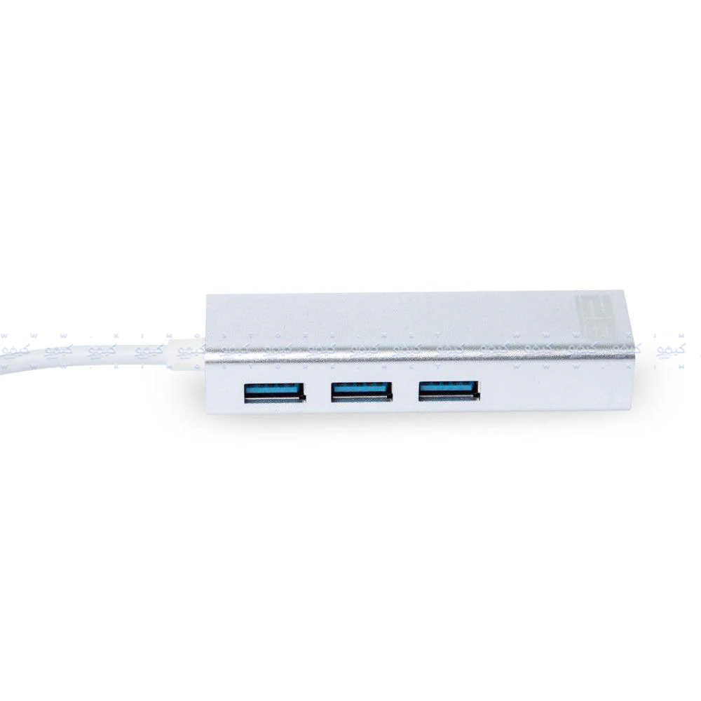 2B CV568 Type-C To USB HUB Converter 3 Ports With Ethernet