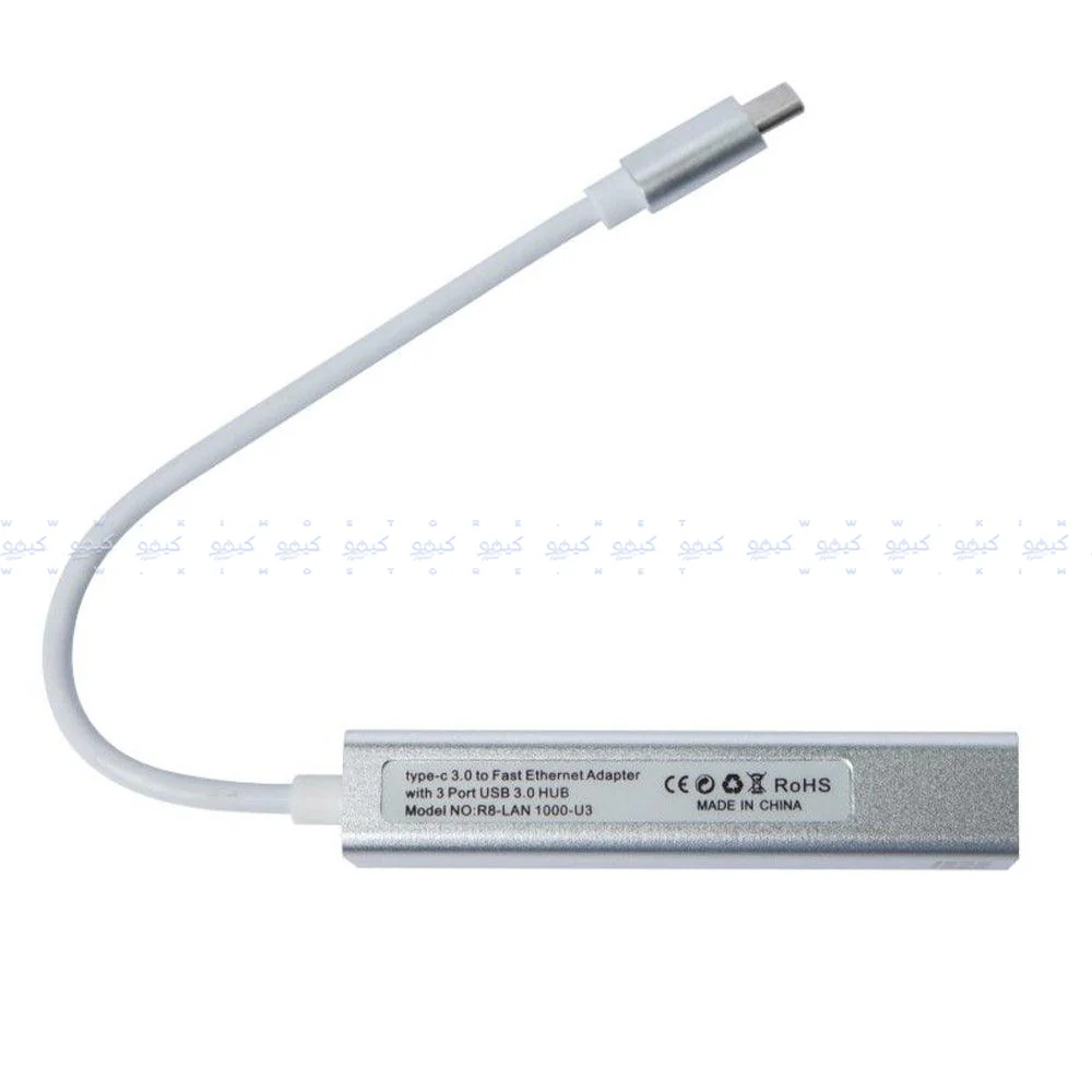 2B CV568 Type-C To USB HUB Converter 3 Ports With Ethernet - Image 5