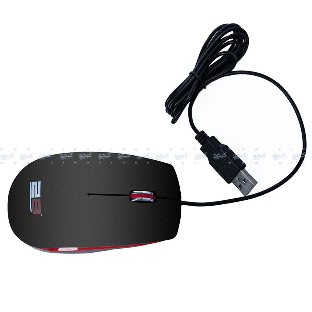 2B MO16R Wired Mouse 1200Dpi - Red - Image 7