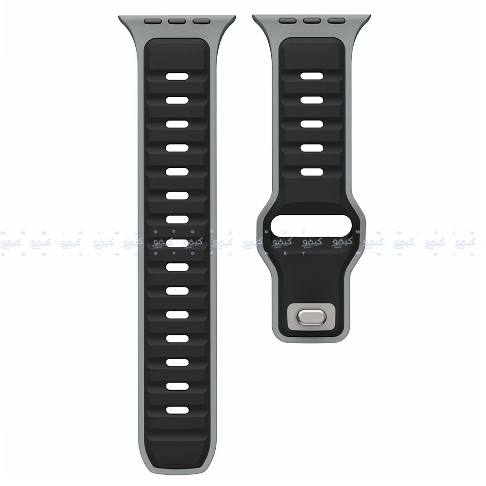 2in1 Silicon Watch Strap (22mm-44mm-45mm-46mm-49mm) - Image 2