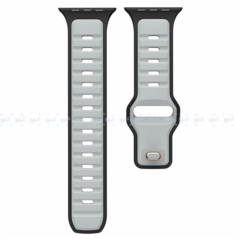 2in1 Silicon Watch Strap (22mm-44mm-45mm-46mm-49mm) - Image 4