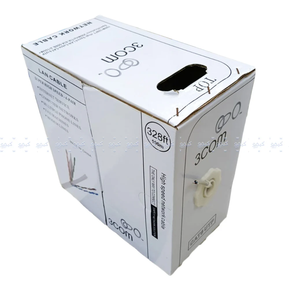 3COM Network Cable 100m Cat6 UTP - White