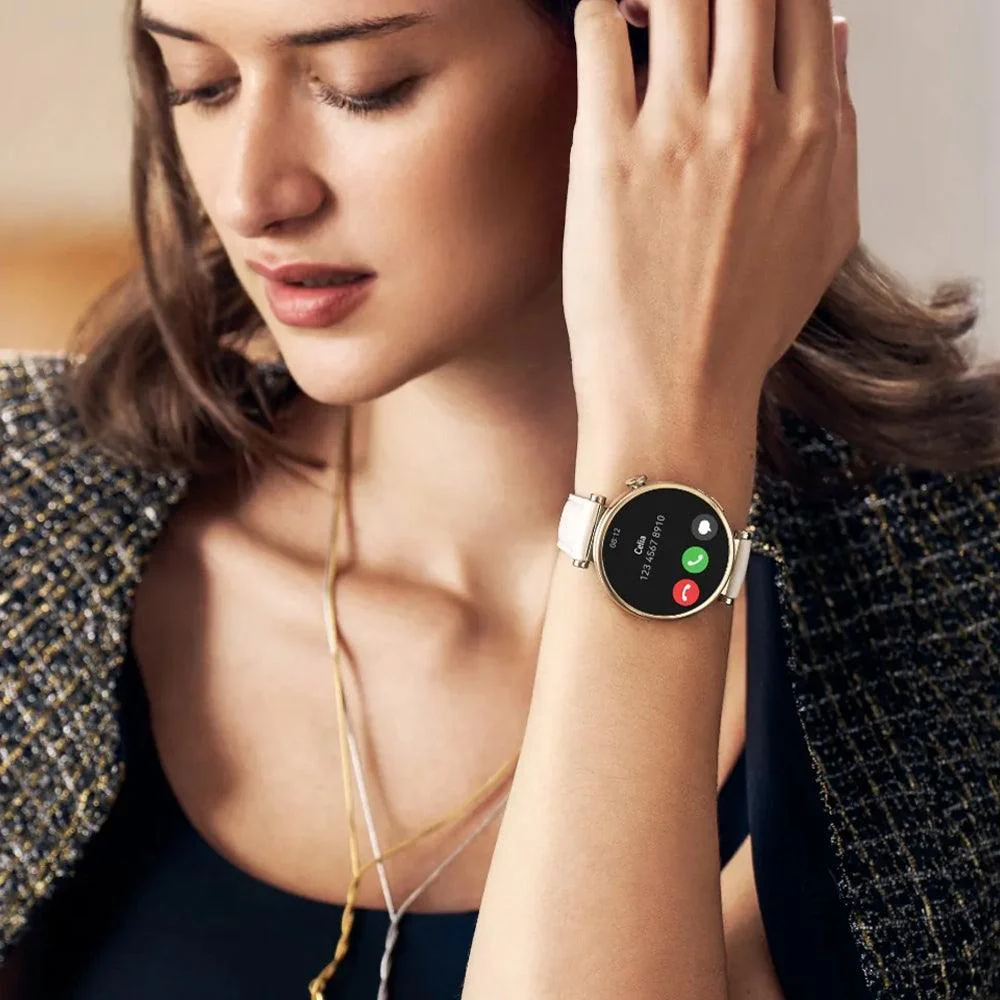 Huawei Watch GT 4 ARA-B19 (41mm - GPS) Black Stainless Steel Case With Black Fluoroelastomer Strap - Image 11