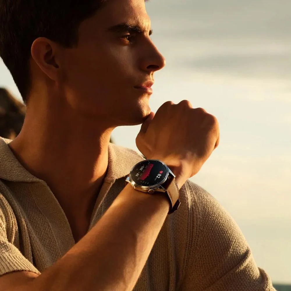 Huawei Watch GT 4 ARA-B19 (41mm - GPS) Black Stainless Steel Case With Black Fluoroelastomer Strap - Image 12