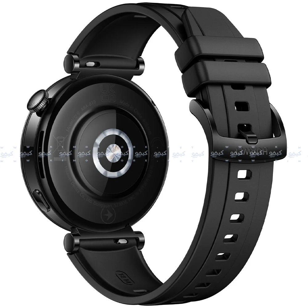 Huawei Watch GT 4 ARA-B19 (41mm - GPS) Black Stainless Steel Case With Black Fluoroelastomer Strap - Image 3