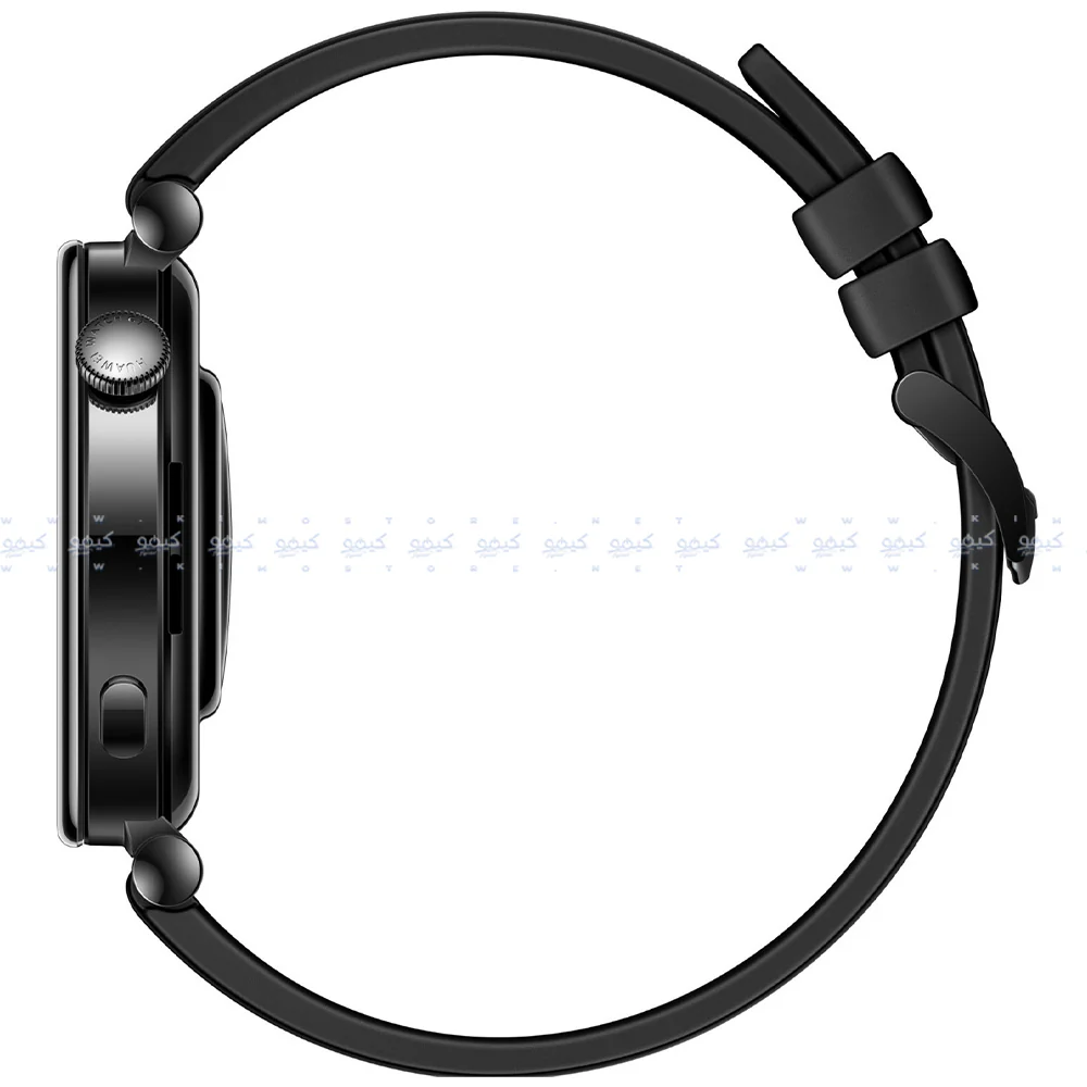 Huawei Watch GT 4 ARA-B19 (41mm - GPS) Black Stainless Steel Case With Black Fluoroelastomer Strap - Image 5