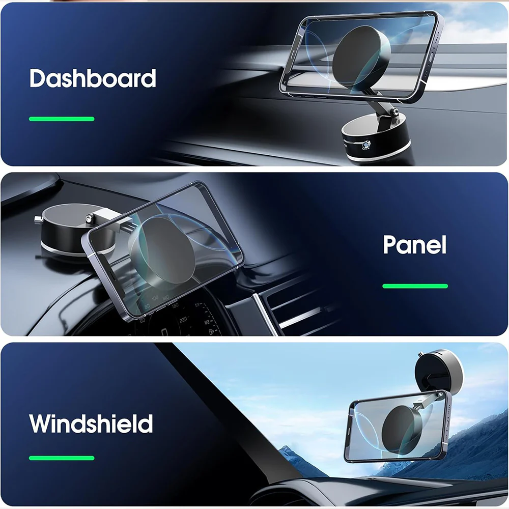 A3 Magnetic Phone Holder - Black - Image 6