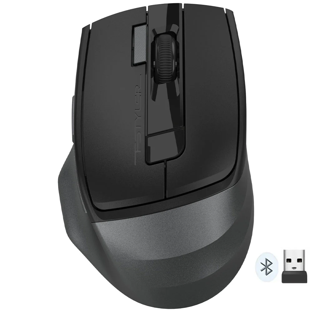 A4Tech FB45CS Air2 Dual Mode Rechargeable Bluetooth Wireless Mouse 2000Dpi - Stone Grey