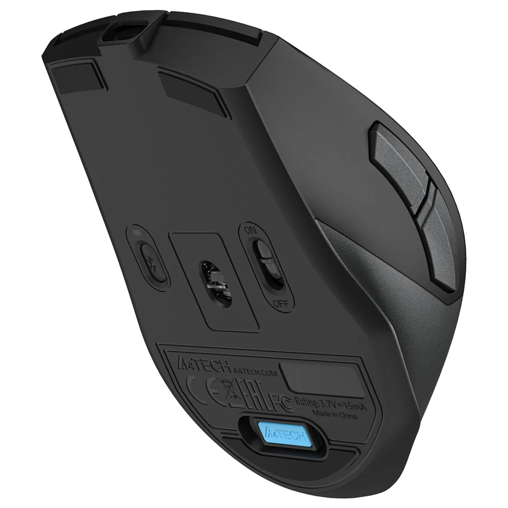 A4Tech FB45CS Air2 Dual Mode Rechargeable Bluetooth Wireless Mouse 2000Dpi - Stone Grey - Image 7