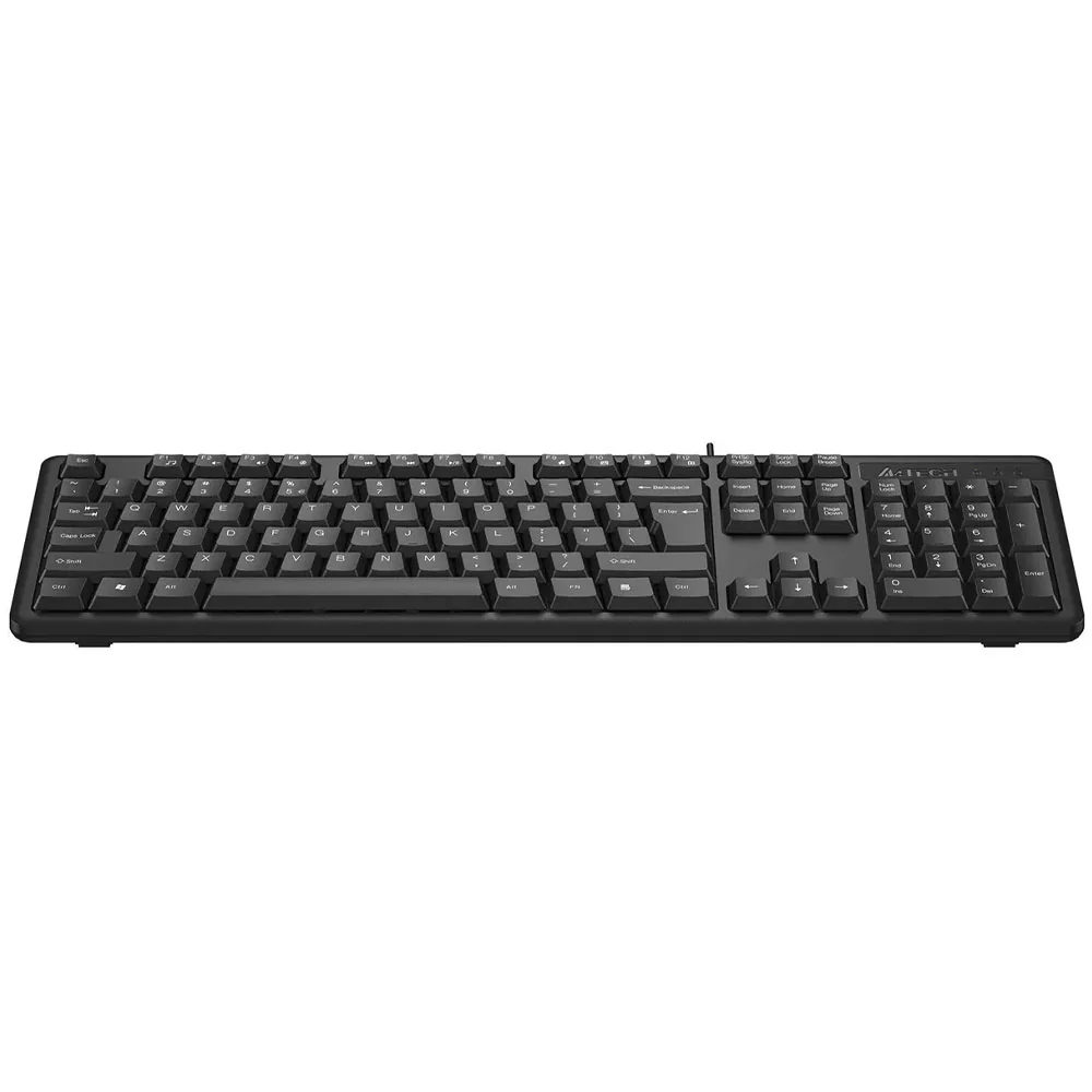 A4Tech KKS-3 Wired Keyboard English & Arabic - Black - Image 6