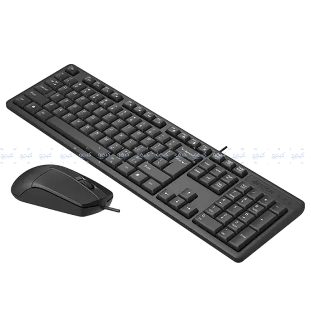 A4Tech KR-3330s Wired Keyboard + Mouse Combo English & Arabic - Image 4