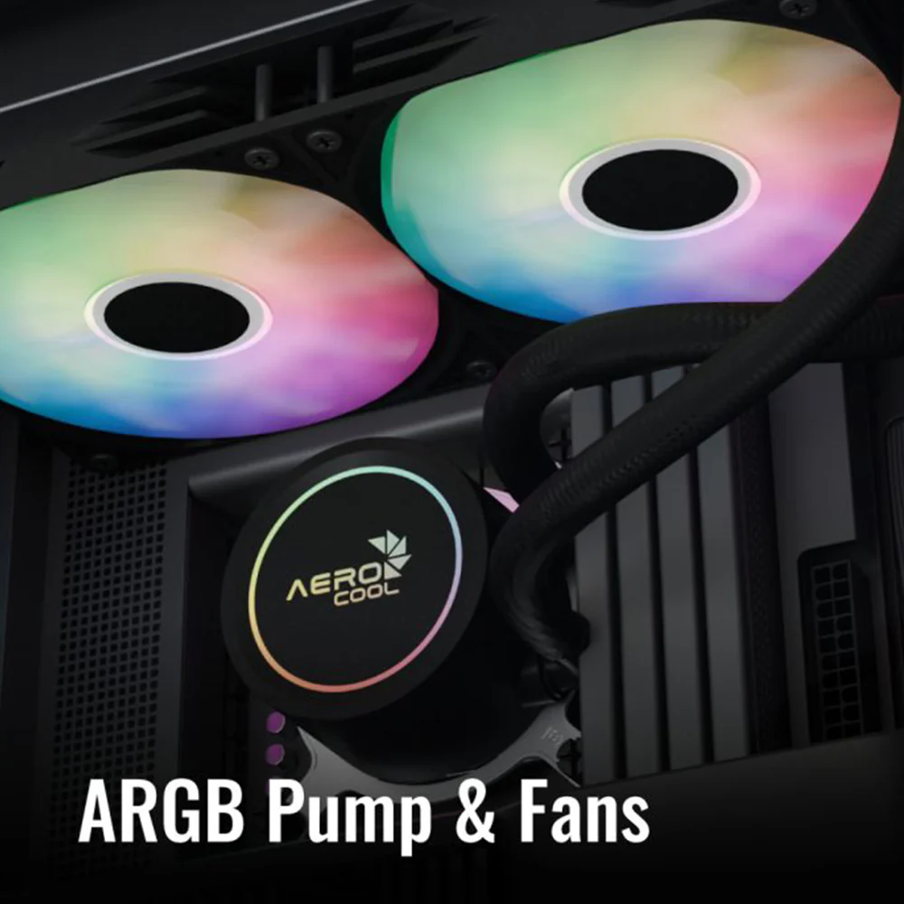 AeroCool Abyss L360R Digi ARGB AIO CPU Liquid Cooler - Image 10