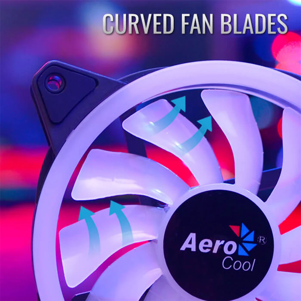 AeroCool Duo 12 Pro ARGB Triple Case Fan Kit - Image 11