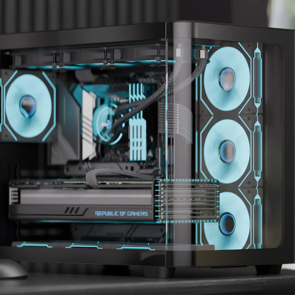 AeroCool P500C ARGB Gaming Mid Tower Case + Aero 80 Plus Bronze Power Supply 750W - Image 12
