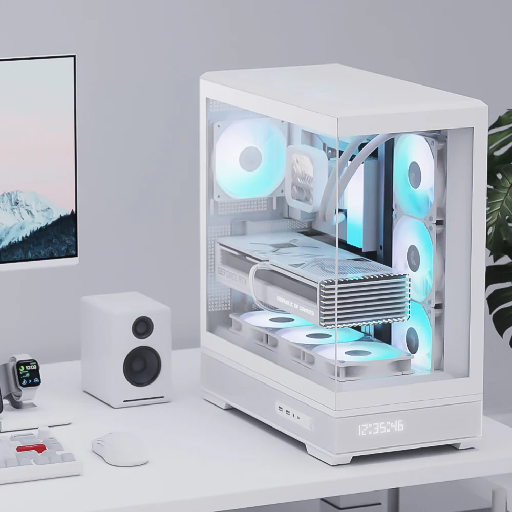 AeroCool P500C ARGB Gaming Mid Tower Case + Aero 80 Plus Bronze Power Supply 750W - Image 13