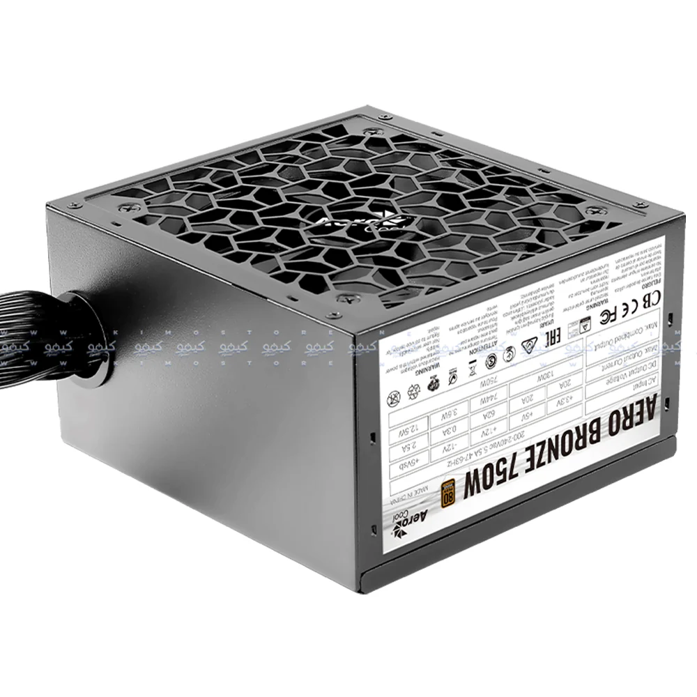 AeroCool P500C ARGB Gaming Mid Tower Case + Aero 80 Plus Bronze Power Supply 750W - Image 7