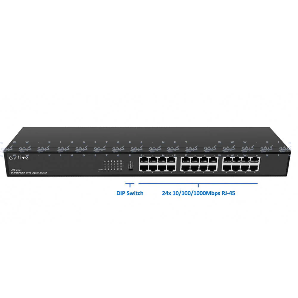 AirLive Live-24GT Unmanaged Rackmount Switch 24 Ports 10/100/1000Mbps - Image 2