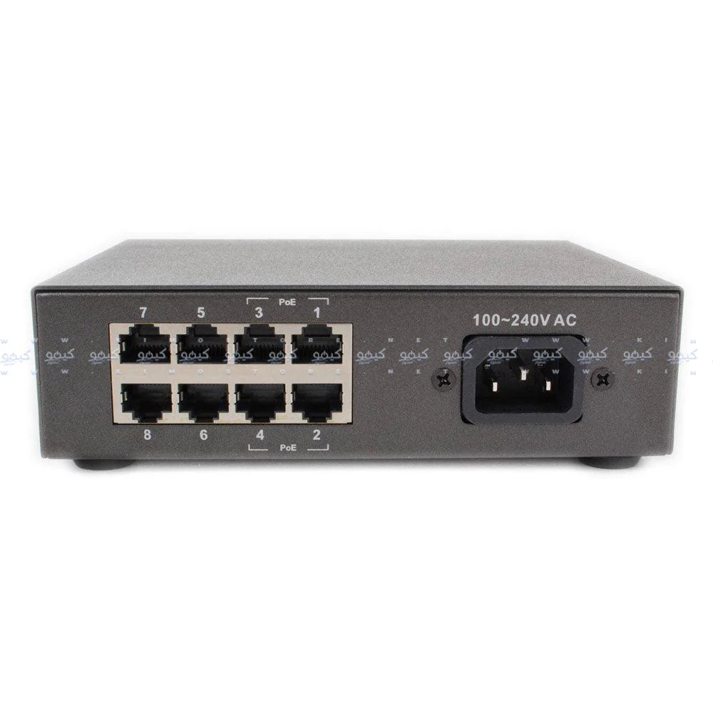 AirLive POE-FSH804ATi Unmanaged Desktop Switch 4 Ports PoE+ 10/100Mbps + 4 Ports 10/100/Mbps - Image 3