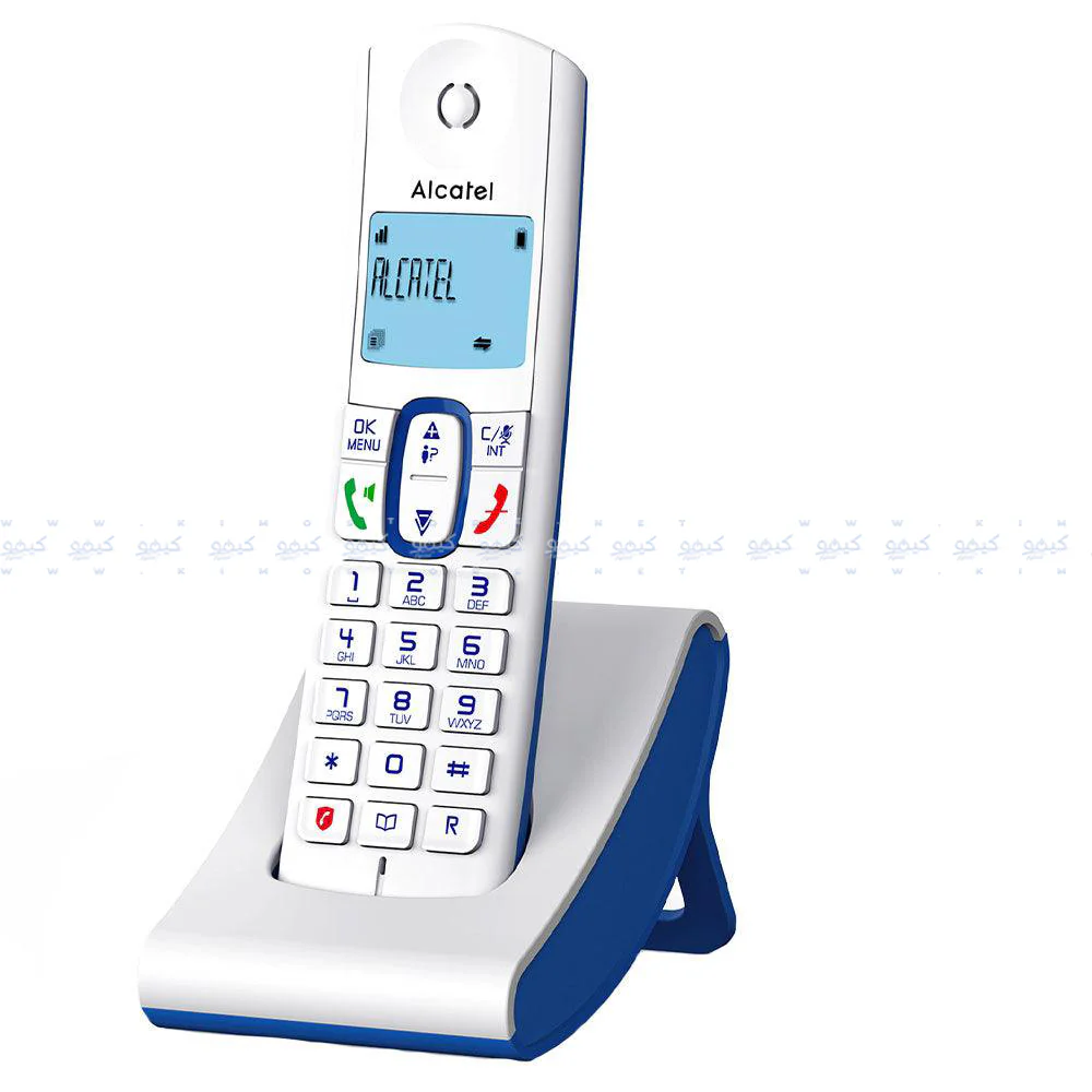 Alcatel F630 Cordless Telephone - White x Blue - Image 2