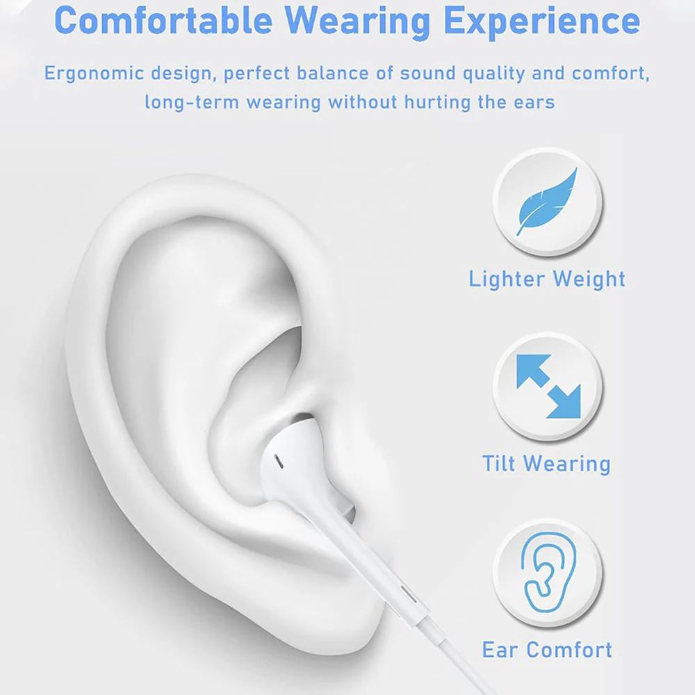 Alpha X13 Type-C Earphone - White - Image 7