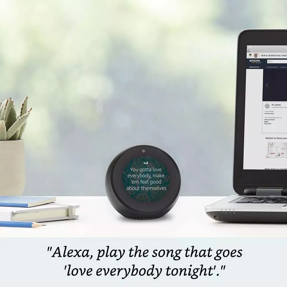 Amazon Echo Spot (2017) Smart Speaker With Alexa - Black - Image 8