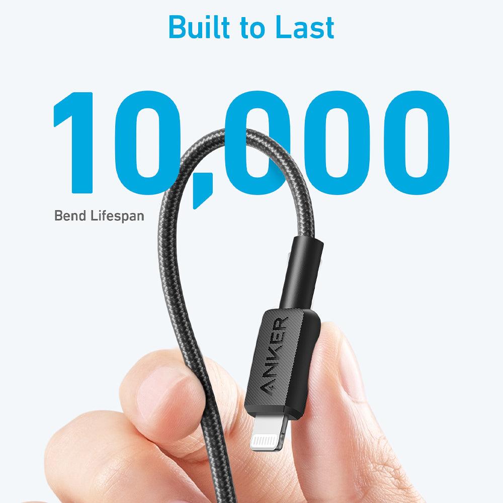 Anker 322 A81B5H11 Type-C To Lightning Cable 60W Fast Charging 0.9m - Black - Image 5