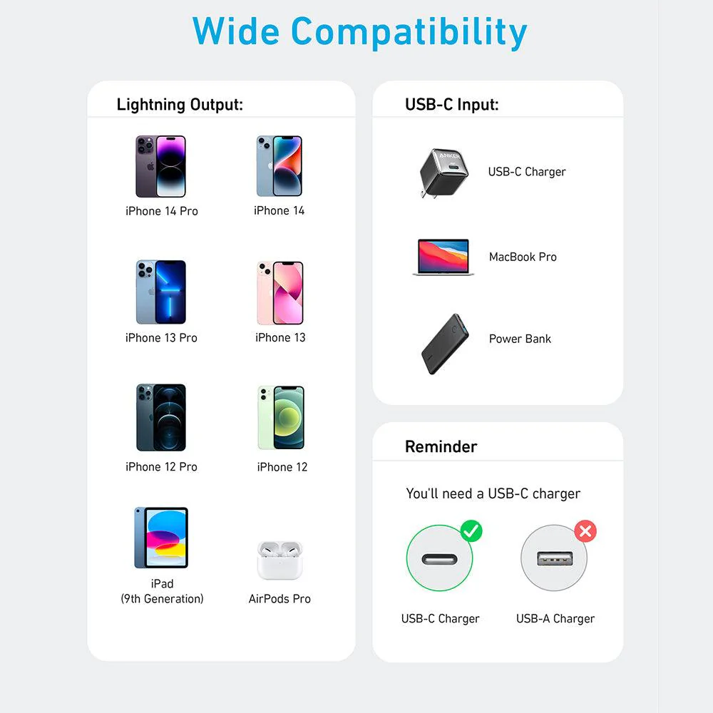 Anker 322 A81B5H11 Type-C To Lightning Cable 60W Fast Charging 0.9m - Black - Image 9