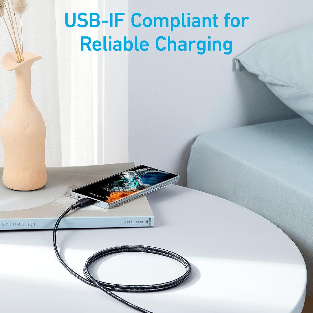 Anker 322 A81F5H11 Type-C To Type-C Cable 60W Fast Charging 0.9m - Image 6