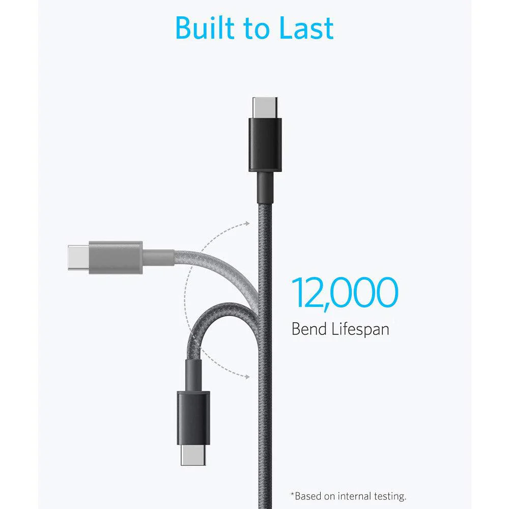 Anker A8752H11 Type-C To Type-C Cable 60W Fast Charging 1m - Image 4