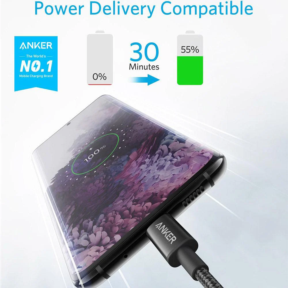 Anker A8752H11 Type-C To Type-C Cable 60W Fast Charging 1m - Image 5