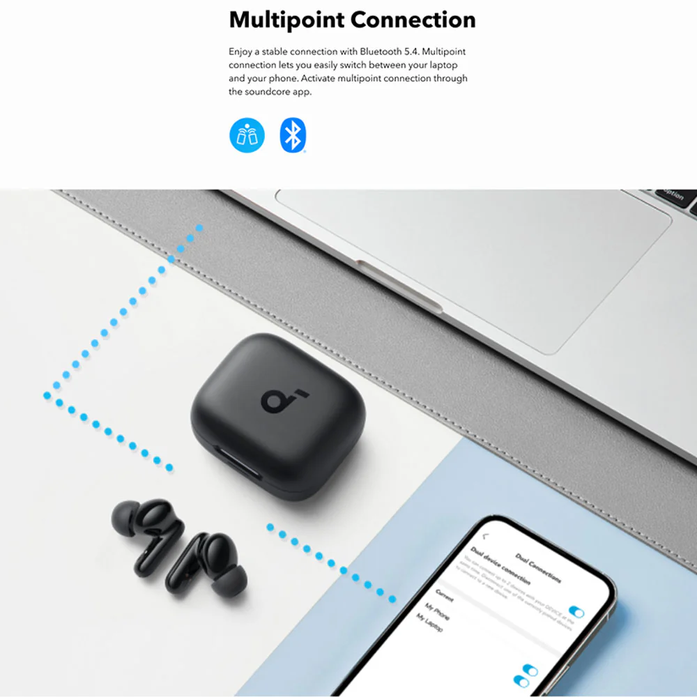Anker Soundcore P30i A3959Z31 ANC Earbuds - Blue - Image 11