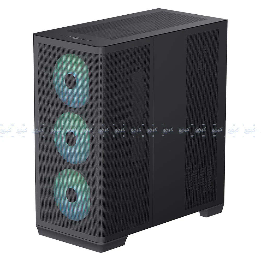 APNX C1-R-BK-V1 ARGB Gaming Mid Tower Case - Black - Image 4