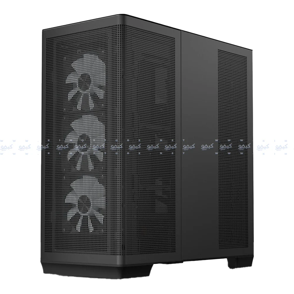 APNX C1-R-BK-V1 ARGB Gaming Mid Tower Case - Black - Image 5