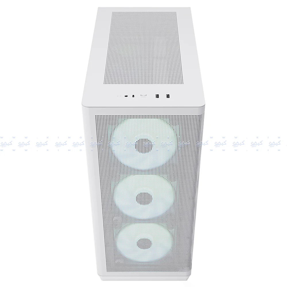 APNX C1-R-WT-V1 ARGB Gaming Mid Tower Case - White - Image 3