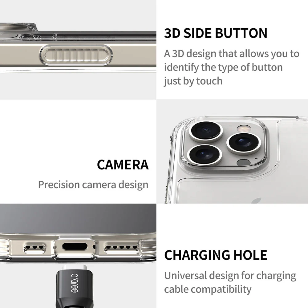 Araree Flexield Cover iPhone 16 Pro - Clear - Image 4