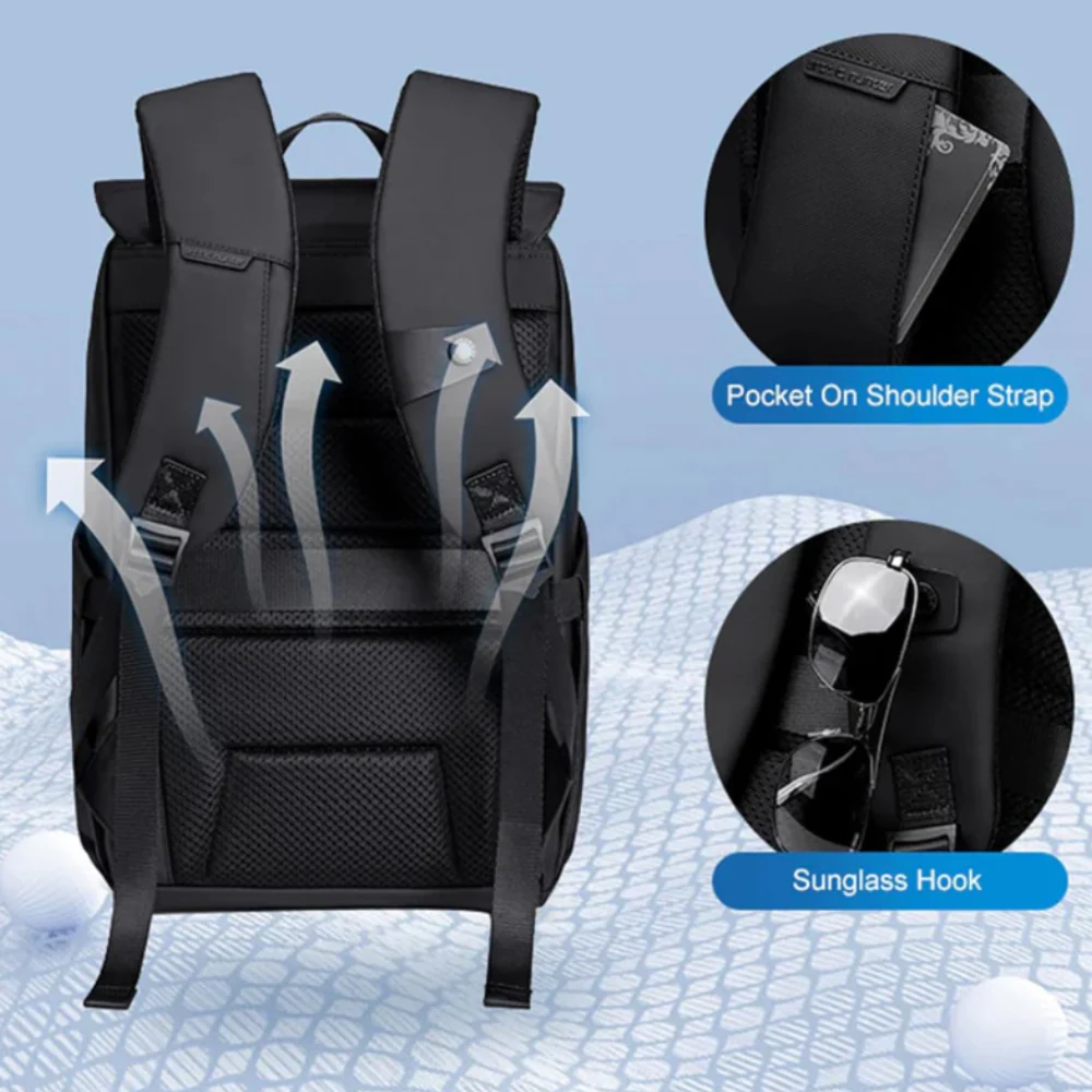 Arctic Hunter B00559 Laptop Backpack - Black - Image 14