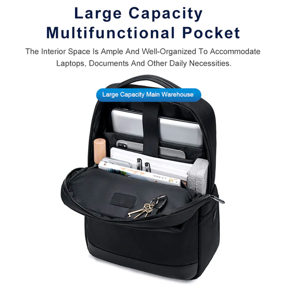 Arctic Hunter B00671 Laptop Backpack - Black - Image 3