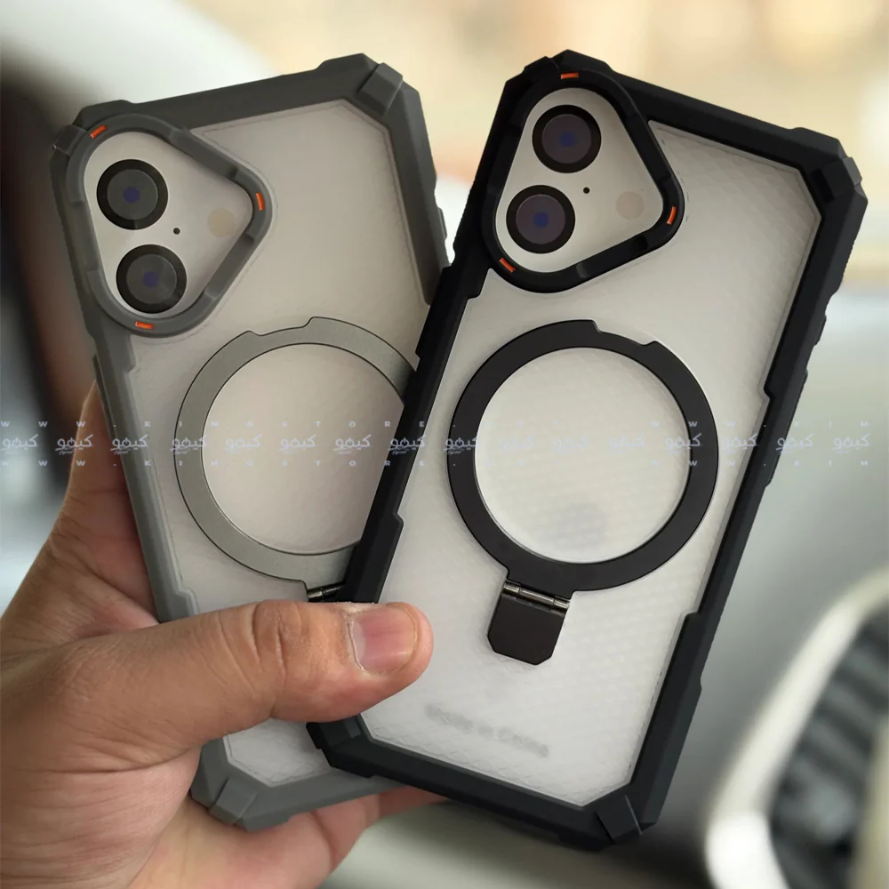Armor Drop Protection Transparent Phone Cover With Stand iPhone 17 - Image 11