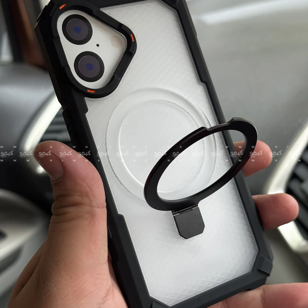 Armor Drop Protection Transparent Phone Cover With Stand iPhone 17 - Image 2