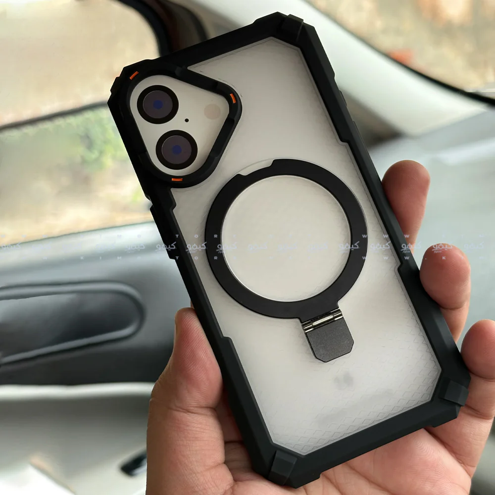 Armor Drop Protection Transparent Phone Cover With Stand iPhone 17 - Image 3
