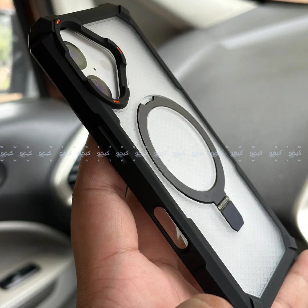 Armor Drop Protection Transparent Phone Cover With Stand iPhone 17 - Image 5