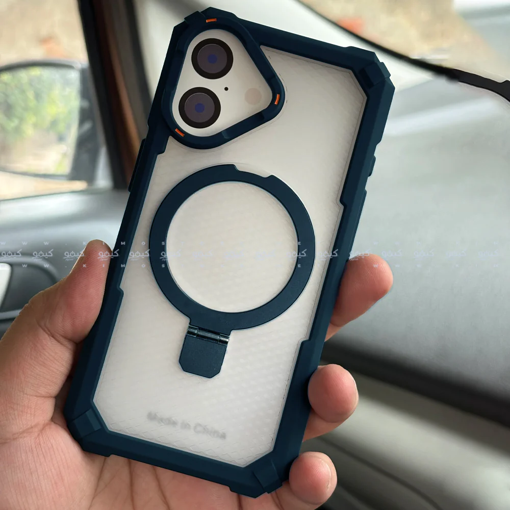 Armor Drop Protection Transparent Phone Cover With Stand iPhone 17 - Image 7