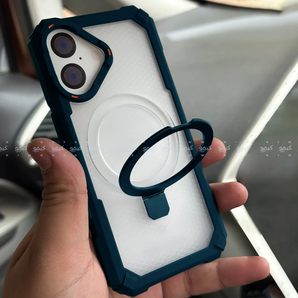 Armor Drop Protection Transparent Phone Cover With Stand iPhone 17 - Image 8
