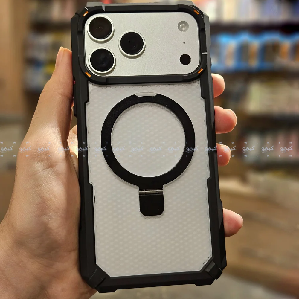 Armor Drop Protection Transparent Phone Cover With Stand iPhone 17 Pro Max - Image 3