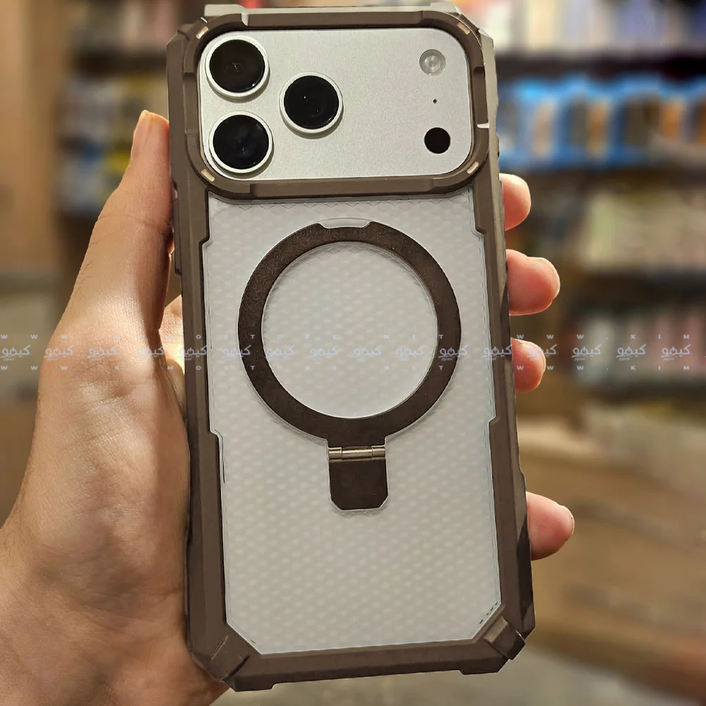 Armor Drop Protection Transparent Phone Cover With Stand iPhone 17 Pro Max - Image 4