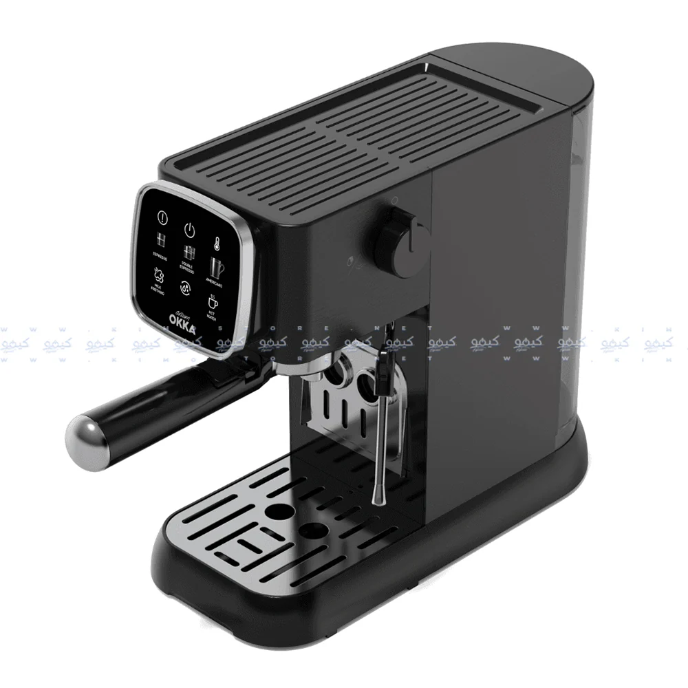 Arzum OKKA Solo Semi Automatic Espresso Coffee Maker OK0034-0500 1628W - Black Chrome - Image 5